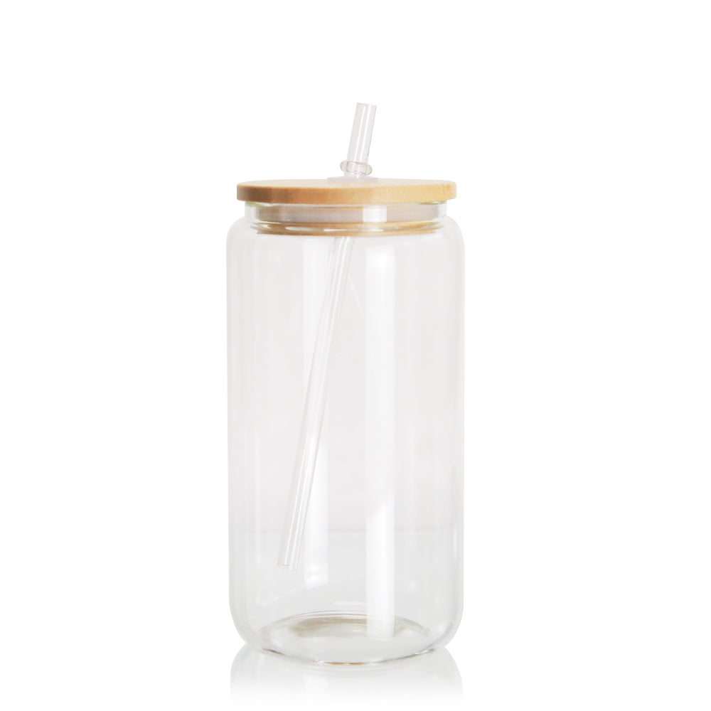 Glass Glitter Cups 16 oz